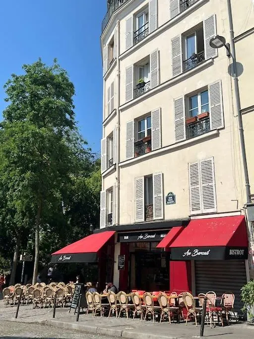 Apartmán Magnifique 2P Avec Vue Sur Le Sacre Coeur Paříž Francie