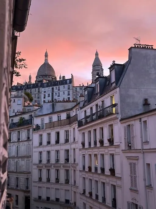 Apartmán Magnifique 2P Avec Vue Sur Le Sacre Coeur Paříž