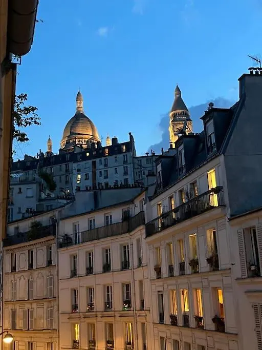Apartmán Magnifique 2P Avec Vue Sur Le Sacre Coeur Paříž Francie