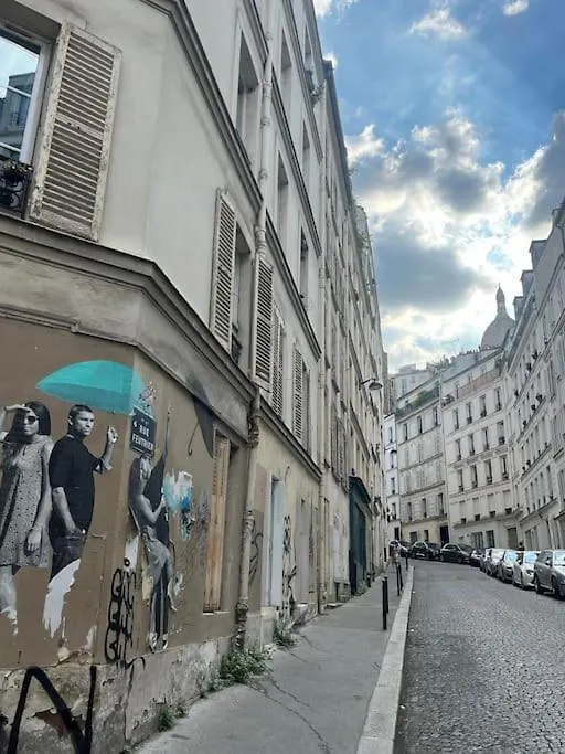 דירות פריז Magnifique 2P Avec Vue Sur Le Sacre Coeur